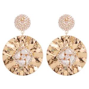 Clear Cubic Zirconia & Crystal 18K Gold-Plated Drop Earrings