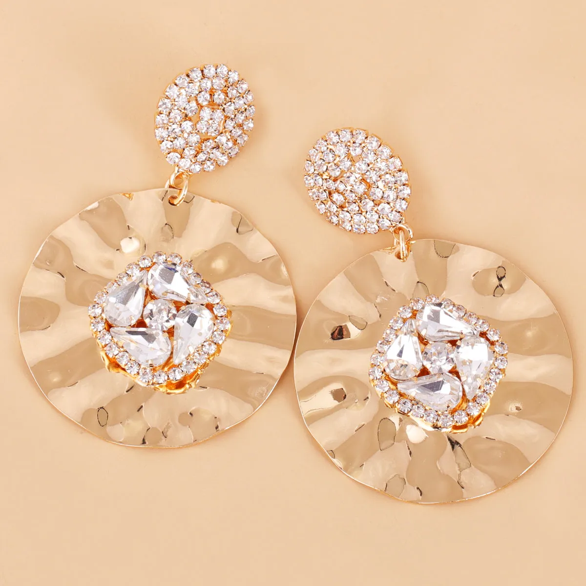 Clear Cubic Zirconia & Crystal 18K Gold-Plated Drop Earrings