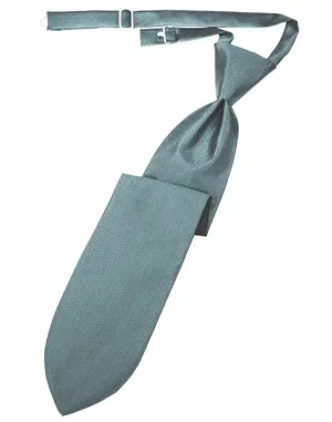 Cloudy Herringbone Kids Necktie