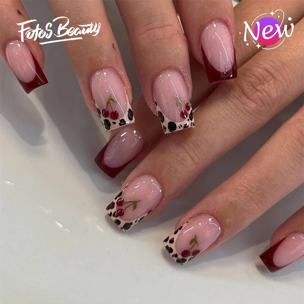 Coffin French Leopard Cherry