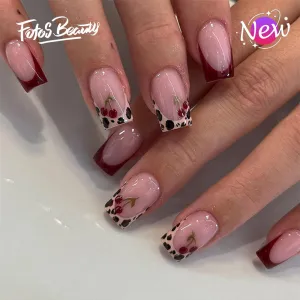 Coffin French Leopard Cherry