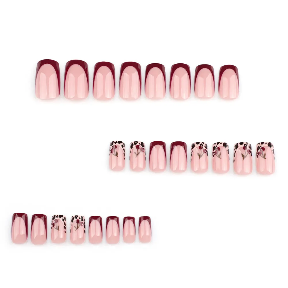 Coffin French Leopard Cherry