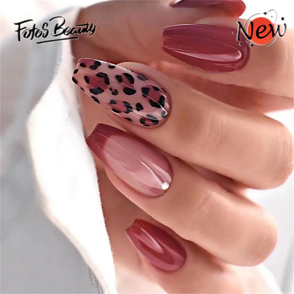 Coffin Red French Leopard