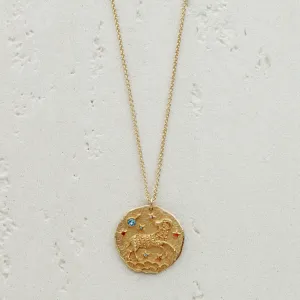 Constellation Aries Zodiac Sign Pendant Necklace