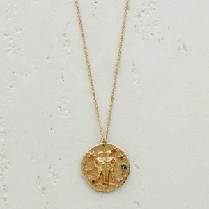 Constellation Gemini Zodiac Sign Pendant Necklace