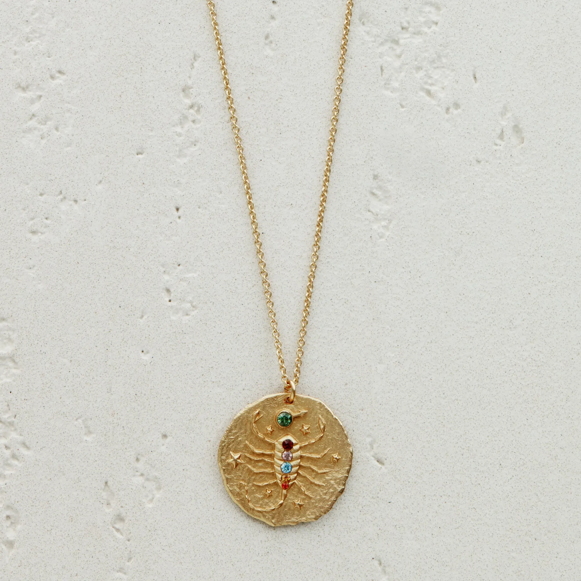 Constellation Scorpio Zodiac Sign Pendant Necklace
