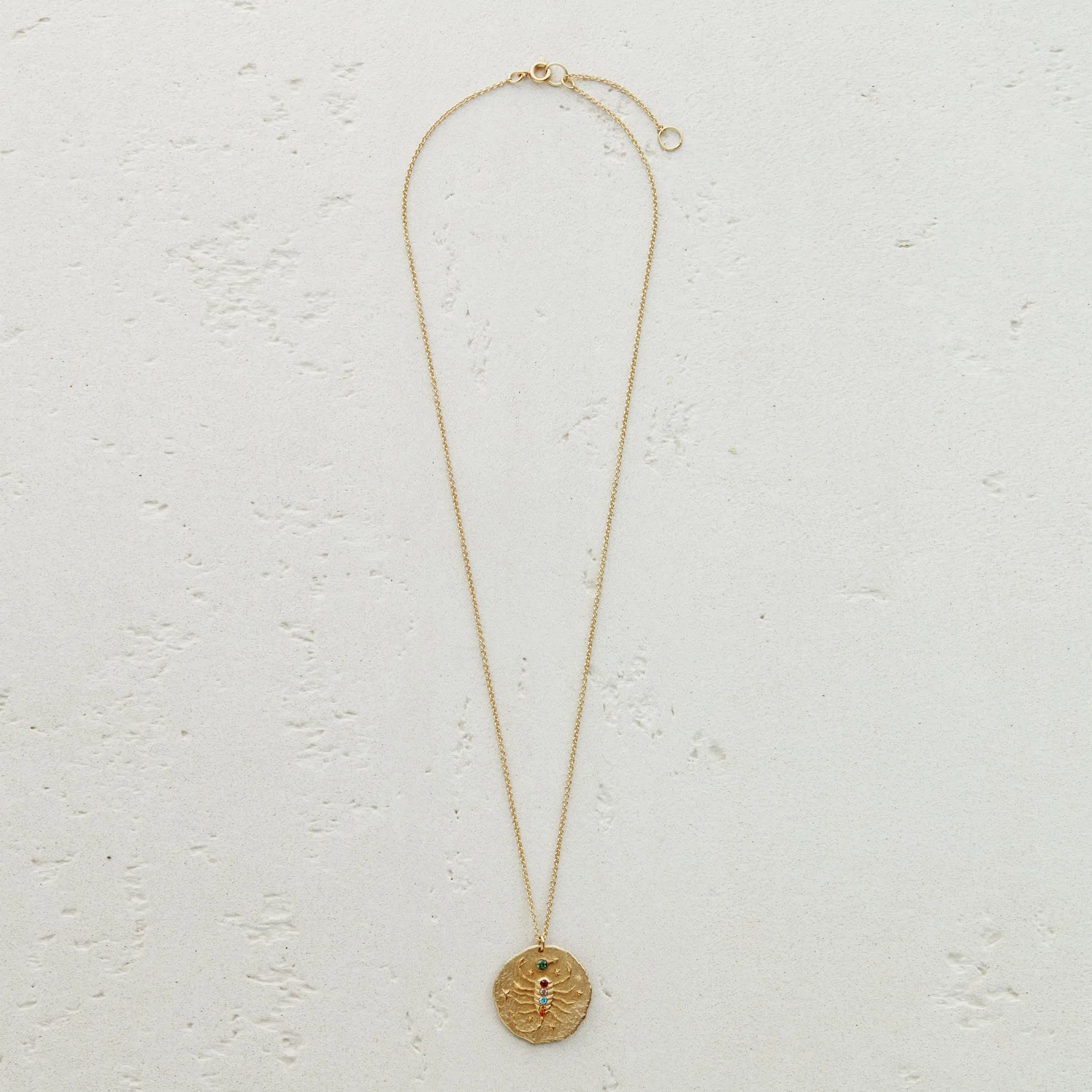 Constellation Scorpio Zodiac Sign Pendant Necklace