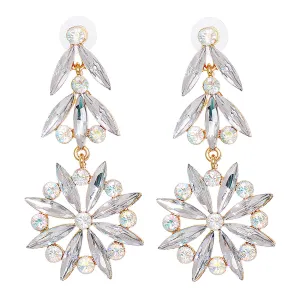 Crystal & Cubic Zirconia 18K Gold-Plated Botany Drop Earrings