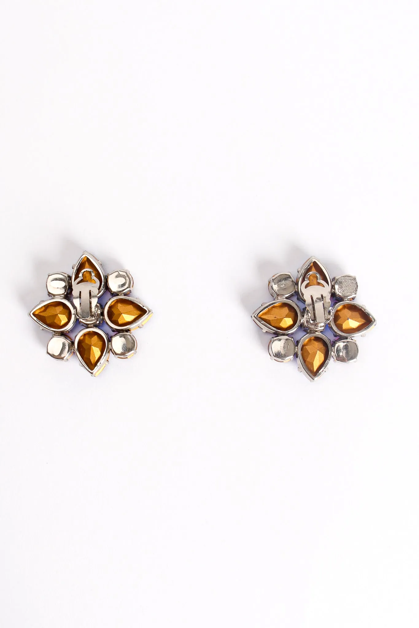 Crystal Arabesque Flower Earrings