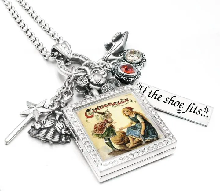 Crystal Cinderella Necklace Locket