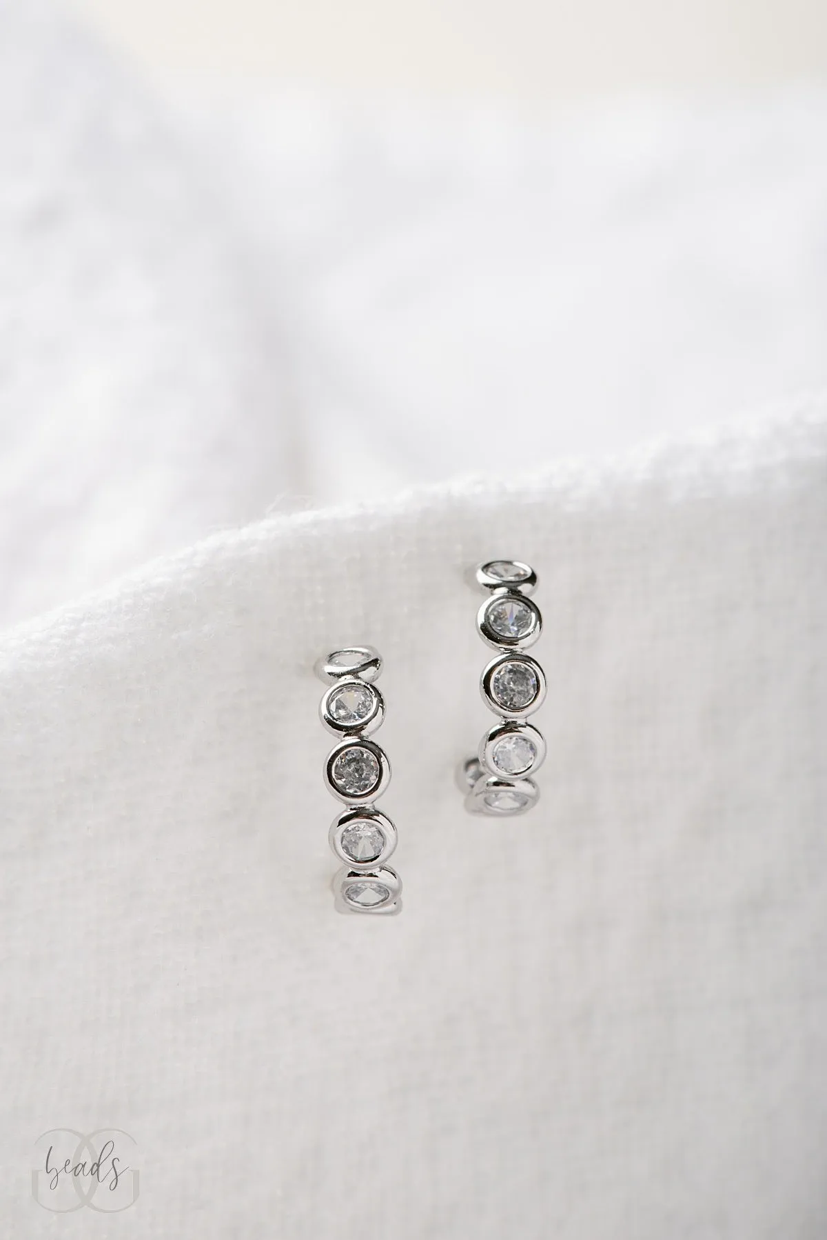 Crystal Clear Hoop Earrings