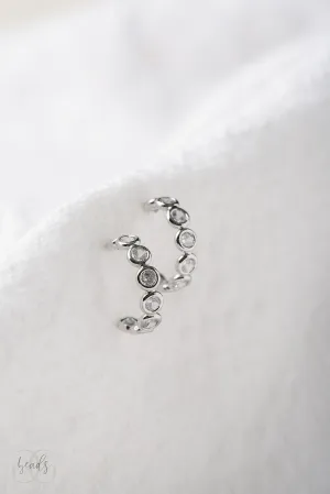 Crystal Clear Hoop Earrings