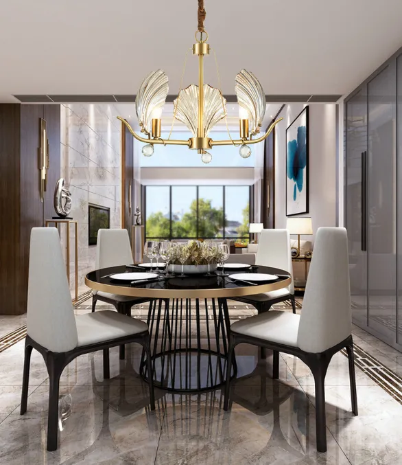 Crystal Shell Chandelier