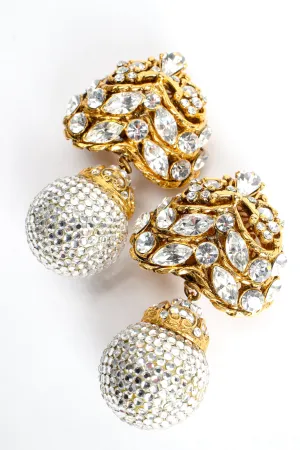 Crystal Spade Drop Earrings