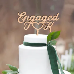 Custom Engaged Cake Topper