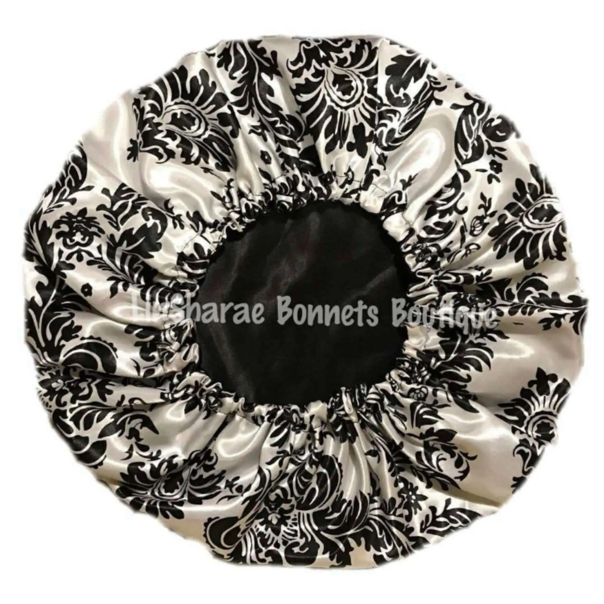 Damask Satin Bonnet | Baby Bonnet