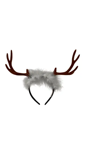 Deer Antler with White Fur