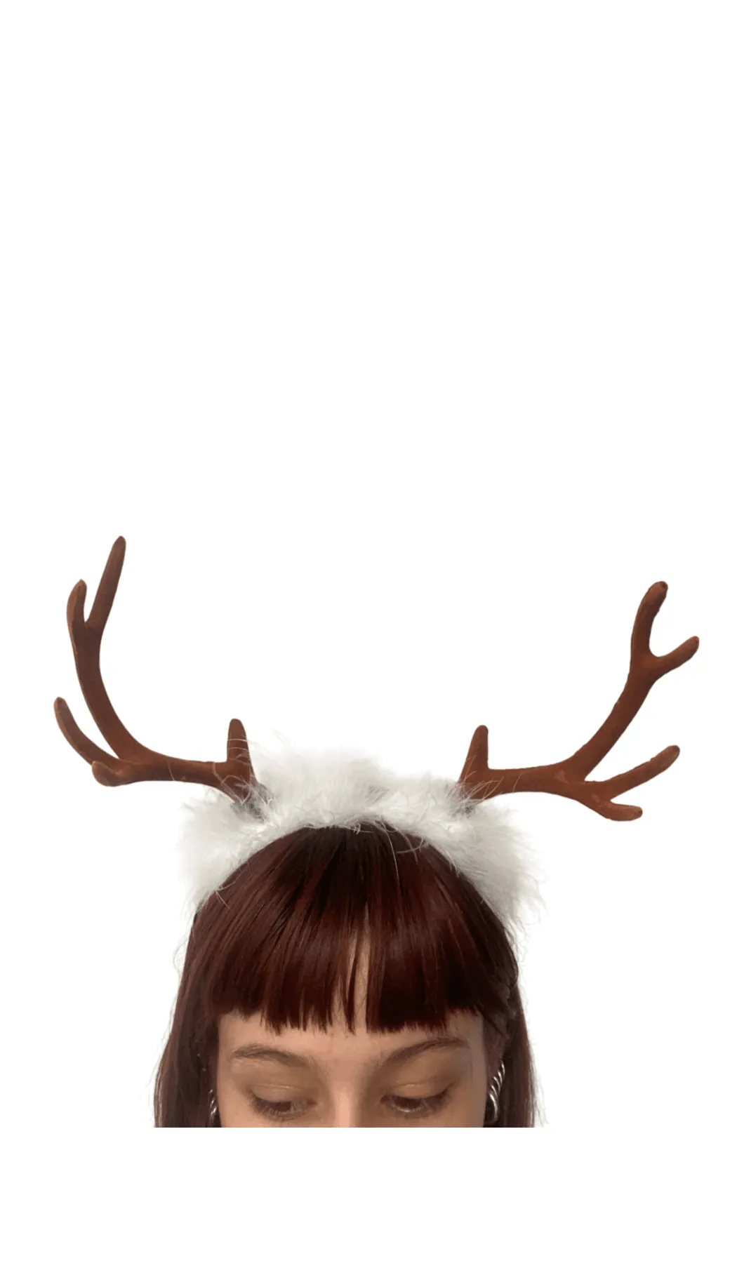 Deer Antler with White Fur