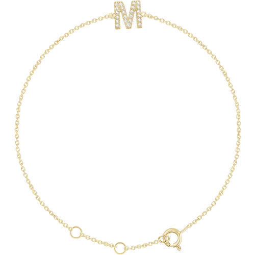 Diamond Initial Bracelet
