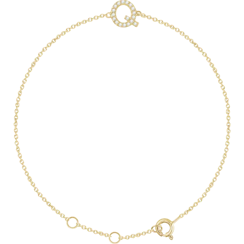 Diamond Initial Bracelet