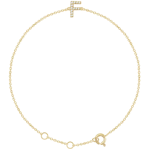 Diamond Initial Bracelet