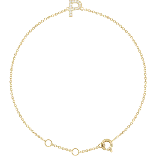 Diamond Initial Bracelet