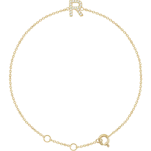 Diamond Initial Bracelet