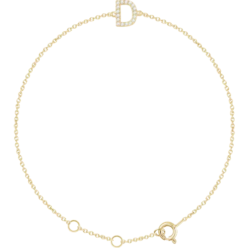 Diamond Initial Bracelet