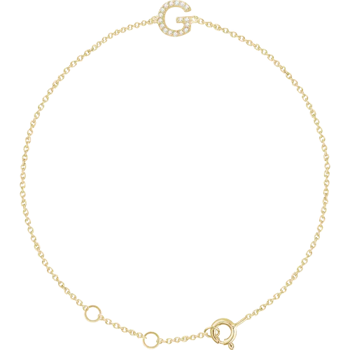 Diamond Initial Bracelet