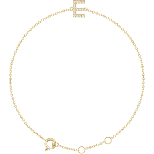 Diamond Initial Bracelet