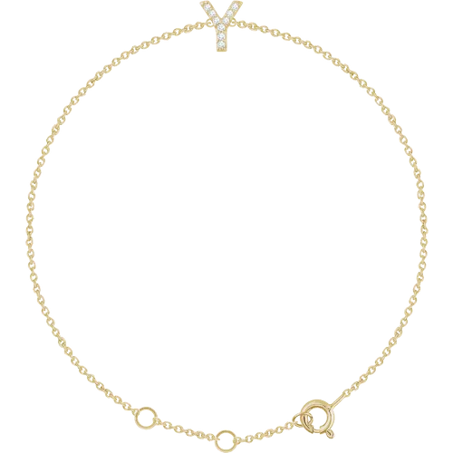 Diamond Initial Bracelet