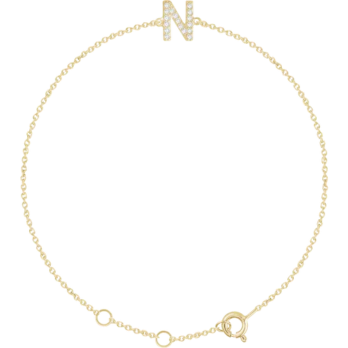 Diamond Initial Bracelet