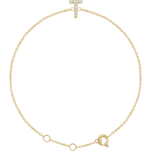 Diamond Initial Bracelet