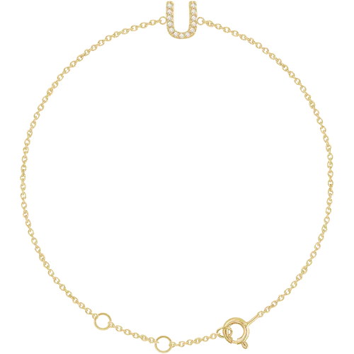 Diamond Initial Bracelet