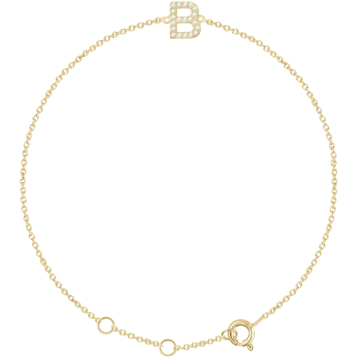 Diamond Initial Bracelet
