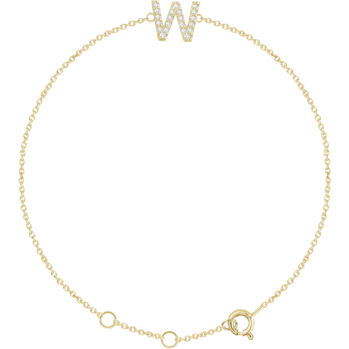 Diamond Initial Bracelet