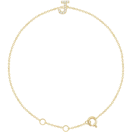 Diamond Initial Bracelet