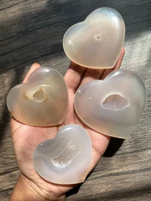 Druzy Agate Heart (Type 2)
