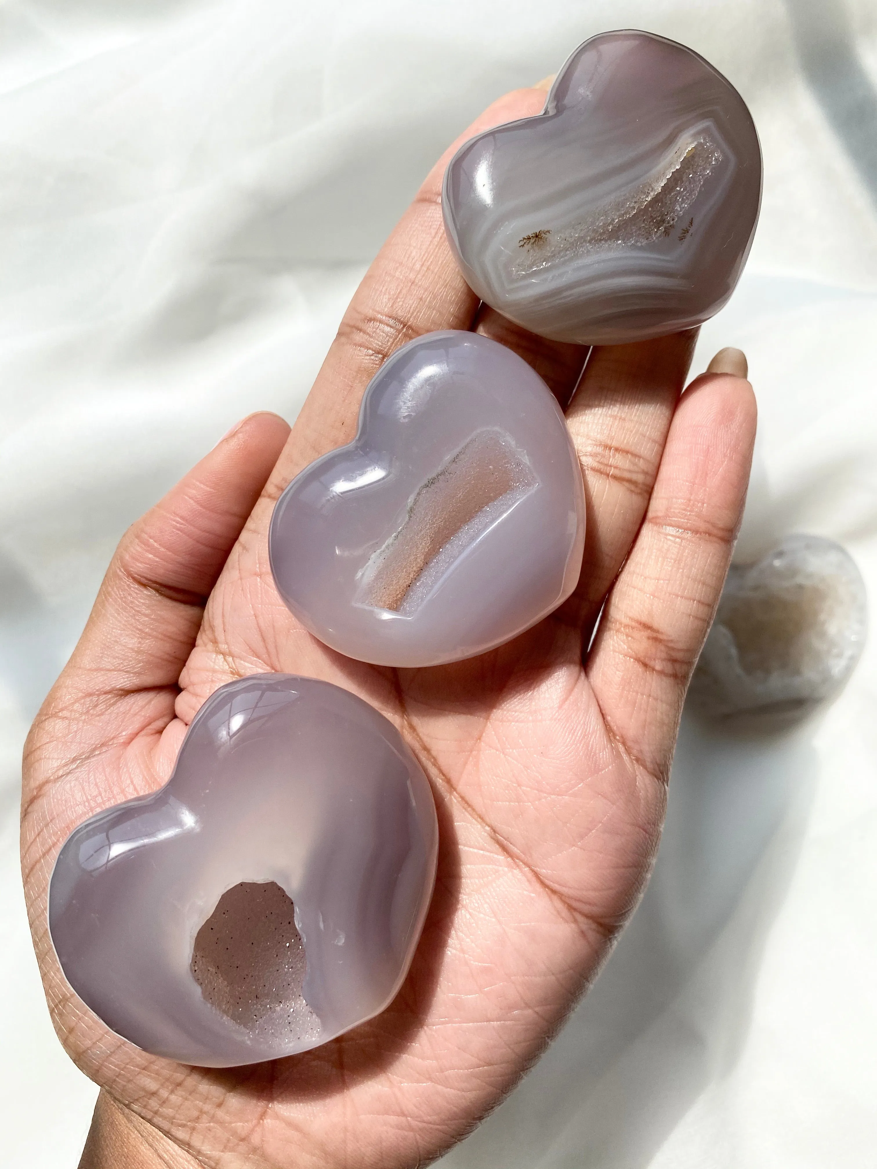 Druzy Agate Heart