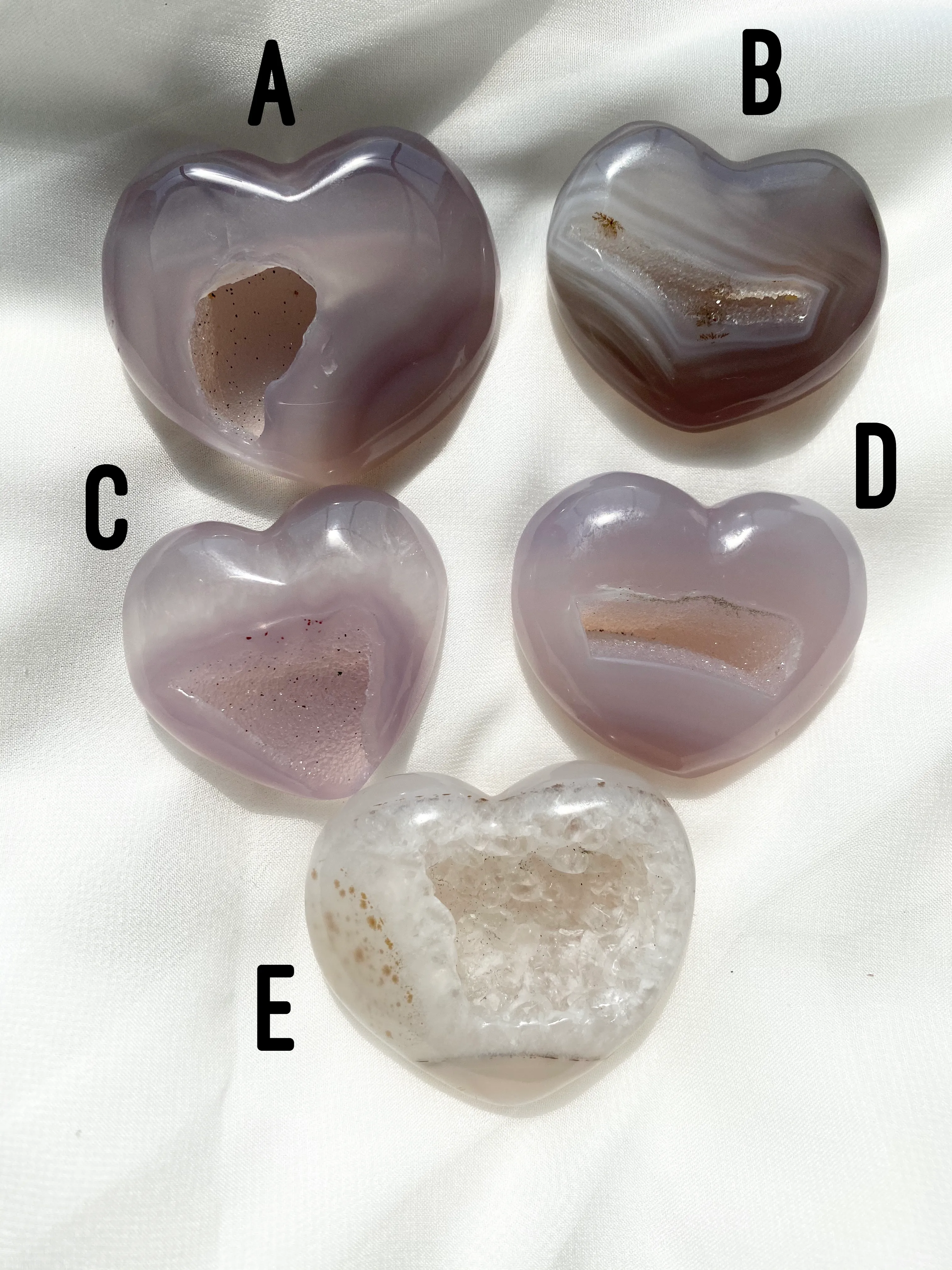 Druzy Agate Heart