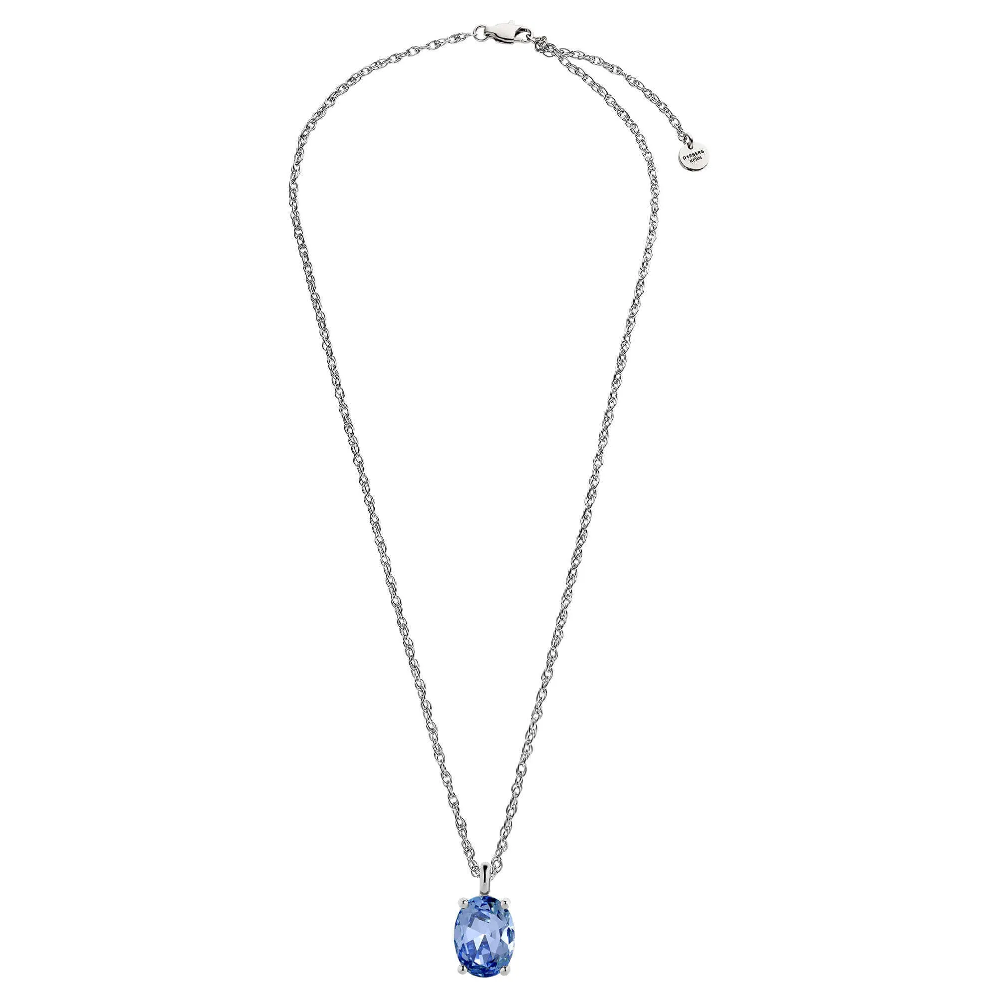 Dyrberg Kern Barga Silver Necklace - Light Blue