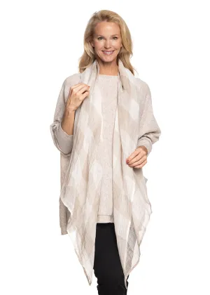 Eloisa Scarf in Cream Check
