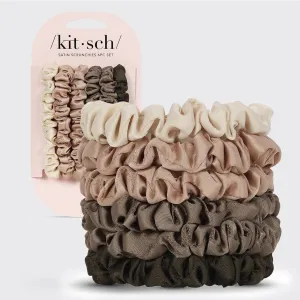 Eucalyptus Ultra Petite Satin Scrunchies 6pc