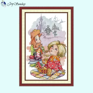Expectations Cartoon Character Cross Stitch Kit