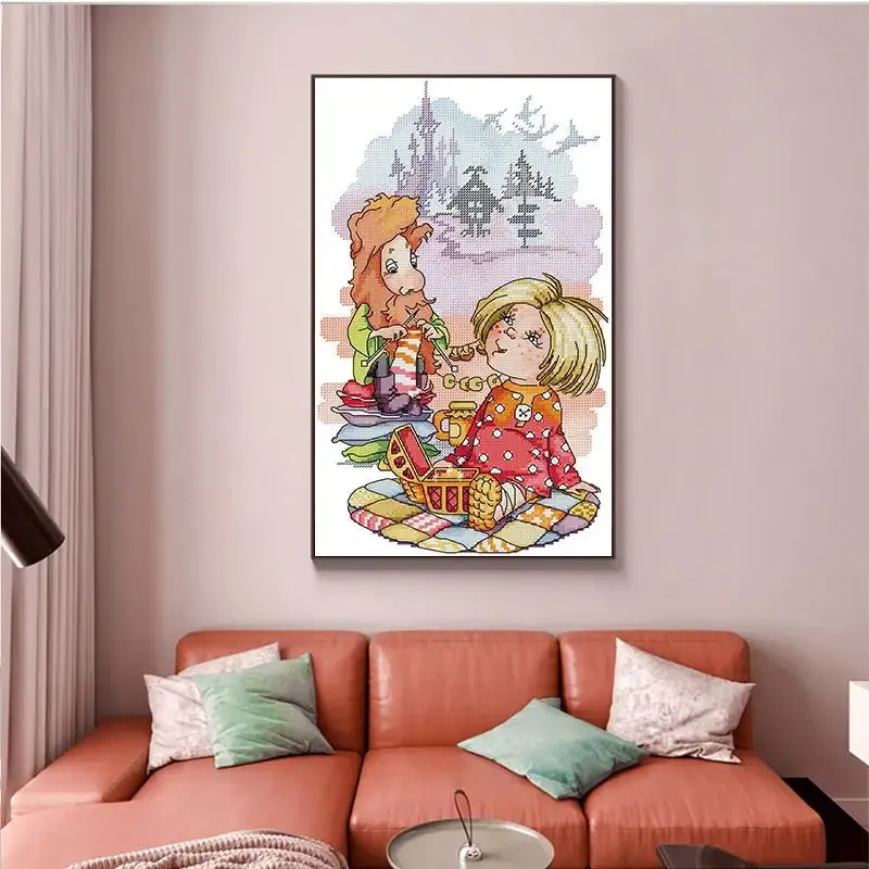 Expectations Cartoon Character Cross Stitch Kit