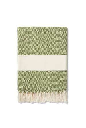 Ferah Herringbone Organic Cotton Blanket