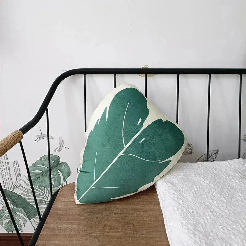For the Love of Monstera Leaf Decorative Throw Pillow