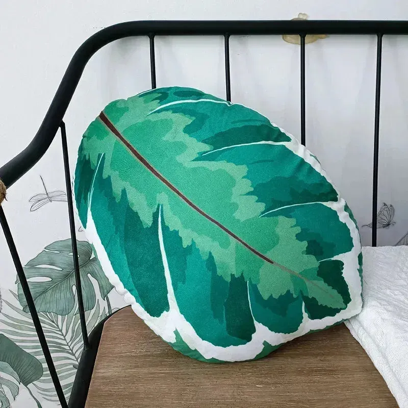 For the Love of Monstera Leaf Decorative Throw Pillow