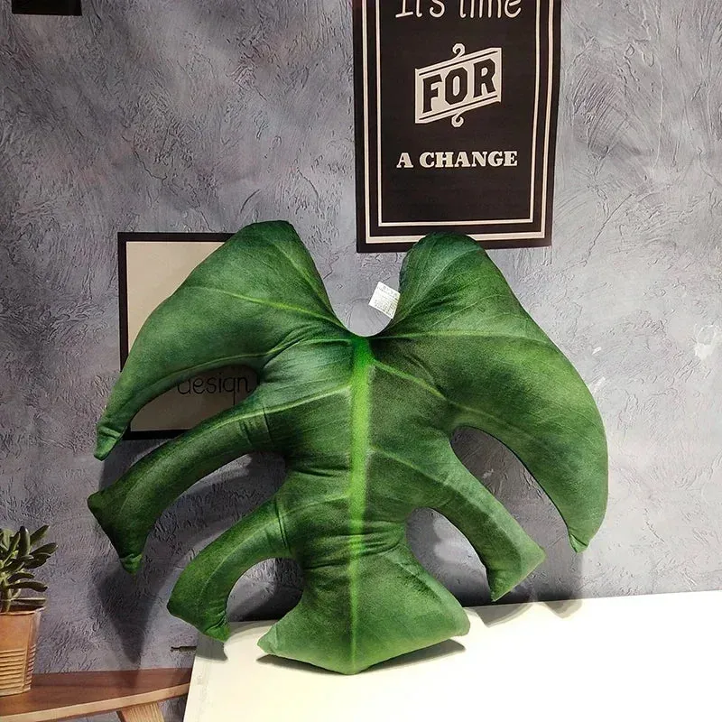 For the Love of Monstera Leaf Decorative Throw Pillow