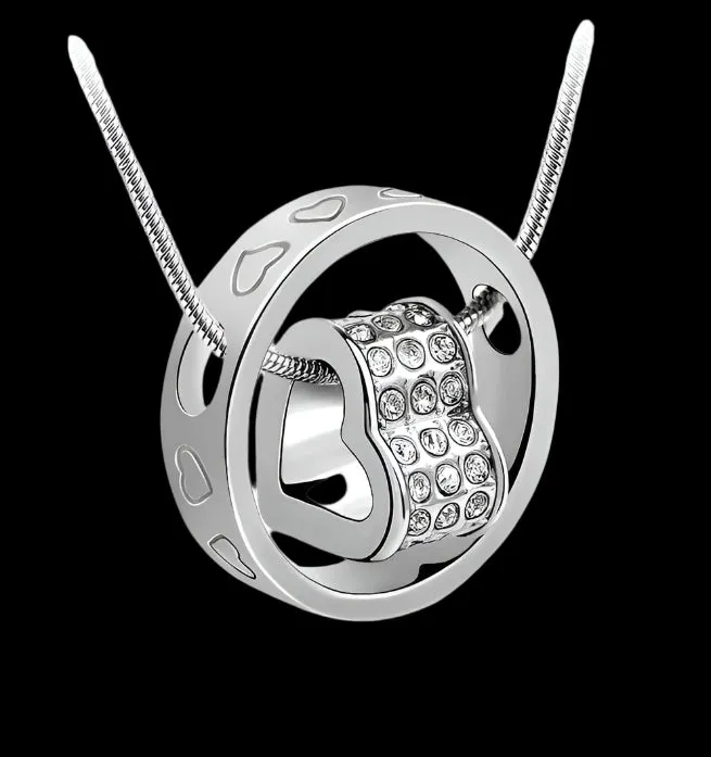 Forever Heart Pendant - White Gold